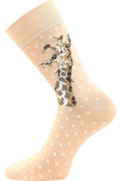 ponožky Foxana - žirafa (Velikost 35-38 (23-25), 3 pár)
