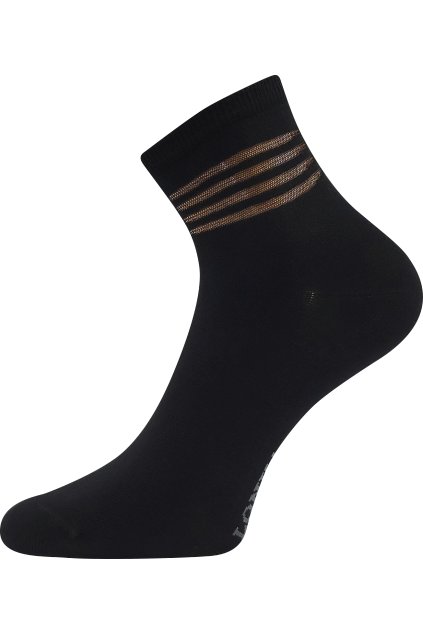 ponožky Fasketa - černá (Velikost 35-38 (23-25), 3 pár)