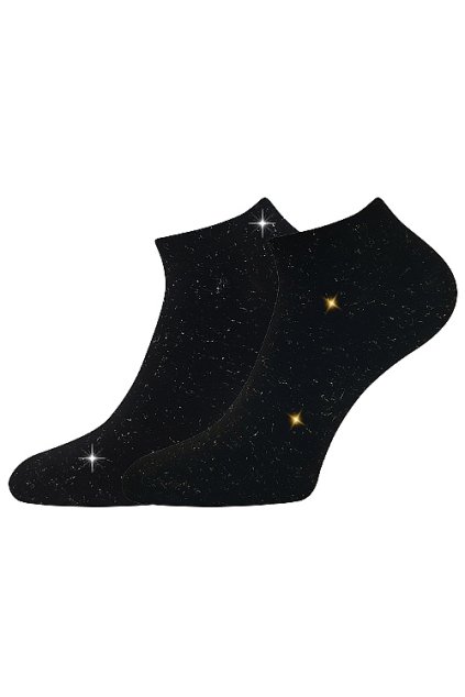 ponožky Birgit - černá (Velikost 35-38 (23-25), 2 pár)