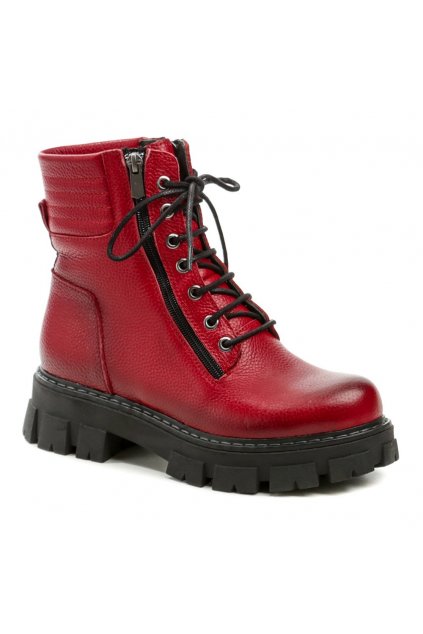 Wild 07752410A2 červené dámské zimní boty