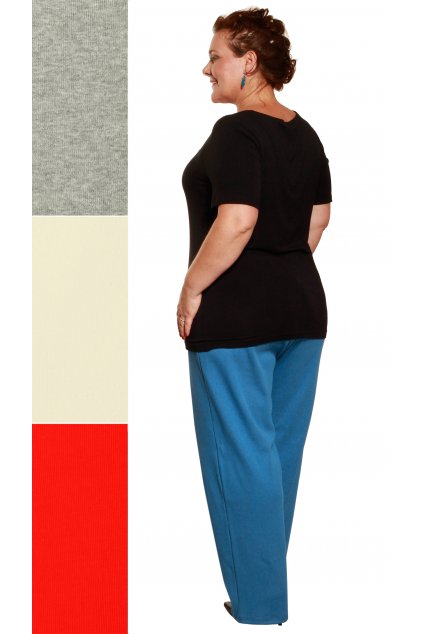 Pružné úpletové kalhoty na doma OTMA - varianty barev a délek