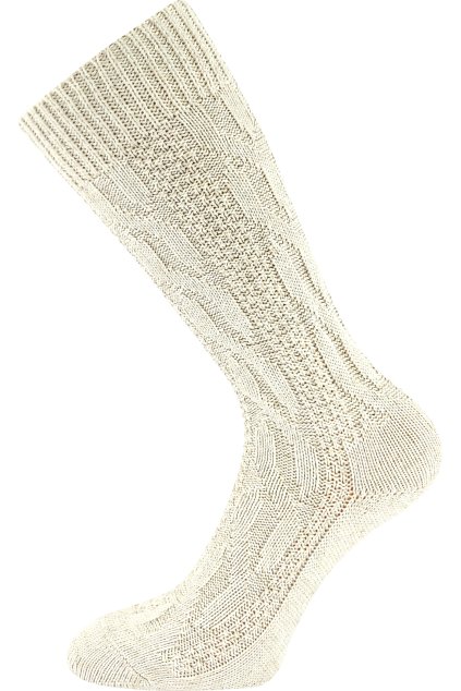 ponožky Linex - smetanová (Velikost 35-38 (23-25), 3 pár)