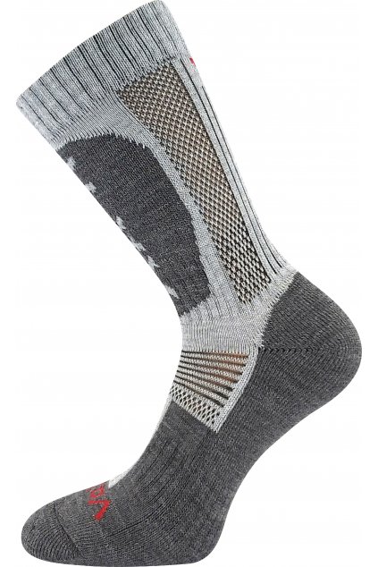 ponožky Nordick - světle šedá melé (Velikost 35-38 (23-25), 1 pár)