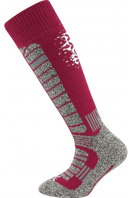 podkolenky lyžařské Carving dětské - ostružinová (Velikost 20-24 (14-16), 1 pár)