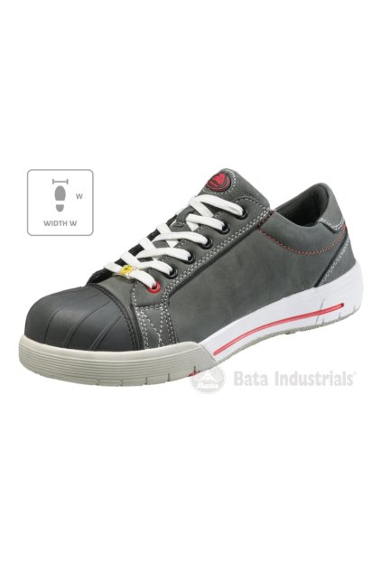 Bickz 728 W Polobotky unisex Svrchní materiál - broušená voděodolná kůže (nubuk), podšívka - Bickz Cool System® (Barva tmavě šedá, Velikost - cisla,pismena 36)