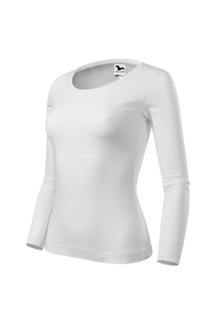Fit-T LS Triko dámské Single Jersey, 100 % bavlna (barva 12 - složení se může lišit - 85 % bavlna, 15 % viskóza) (Barva bílá, Velikost - cisla,pismena XS)