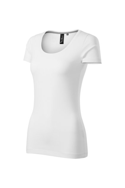 Action Tričko dámské Single Jersey, 95 % bavlna, 5 % elastan (Barva bílá, Velikost - cisla,pismena XS)
