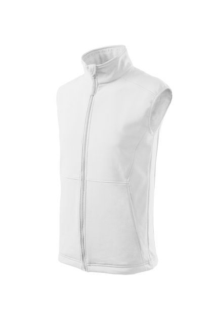 Vision Softshellová vesta pánská Softshell: 94 % polyester, 6 % elastan Fleece: 100 % polyester, antipilingová úprava (Barva bílá, Velikost - cisla,pismena S)