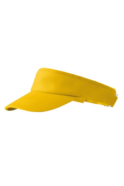 Sunvisor Kšilt unisex Kepr broušený, 100 % bavlna (Barva žlutá, Velikost - cisla,pismena nastavitelná)
