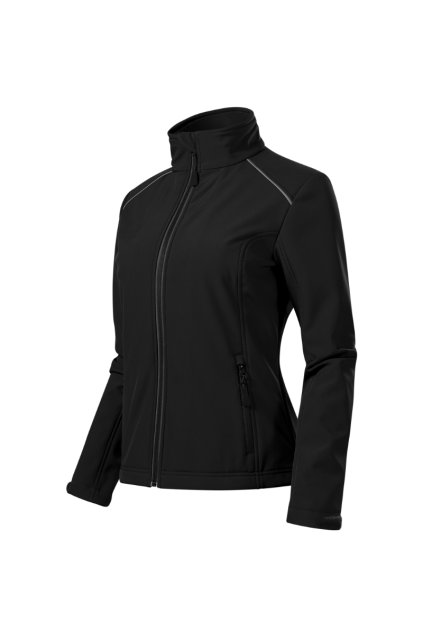 Valley Softshellová bunda dámská Softshell: 94 % polyester, 6 % elastan TPU membrána micro fleece: 100 % polyester voděodolnost 14 000 mm, prodyšnost 2 000 g/m²/24 hod (Barva černá, Velikost - cisla,pismena XS)