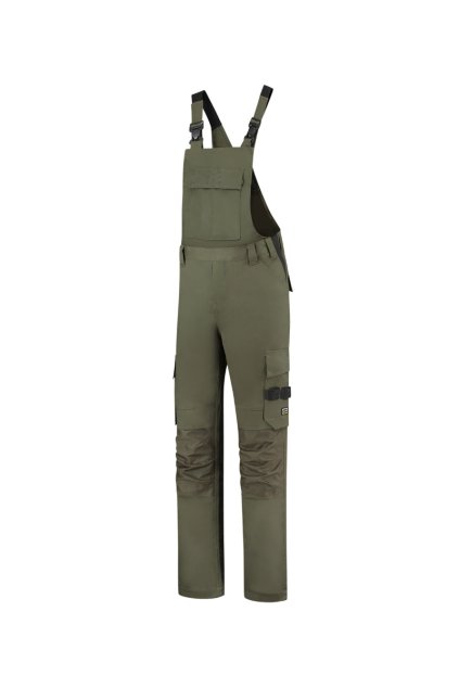 Bib & Brace Twill Cordura Pracovní kalhoty s laclem unisex Kepr, 65 % polyester, 35 % bavlna; CORDURA®, plátnová vazba, 100 % polyamid (Barva army, Velikost - cisla,pismena 44)