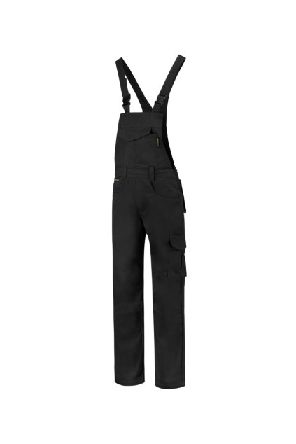 Dungaree Overall Industrial Pracovní kalhoty s laclem unisex Kepr, 65 % polyester, 35 % bavlna (Barva černá, Velikost - cisla,pismena S)