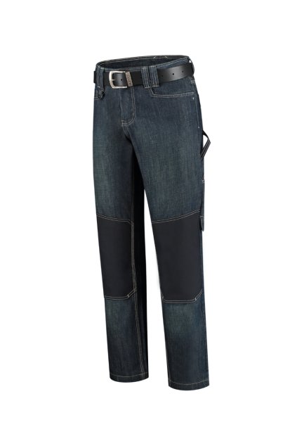 Work Jeans Pracovní džíny unisex Kepr, 100 % bavlna; plátnová vazba 100 % polyamid (Barva denim blue, Velikost - cisla,pismena 29/32)