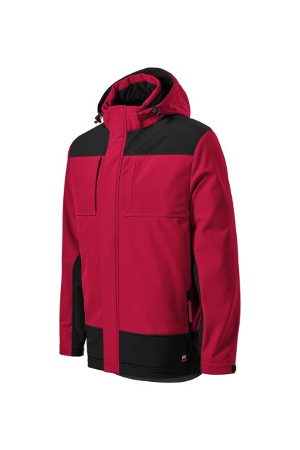 Vertex Zimní softshellová bunda pánská Softshell: 94 % polyester, 6 % elastan TPU membrána Micro fleece: 100 % polyester, antipilingová úprava podšívka a výplň: 100 % polyester voděodolnost 10 000 mm, prodyšnost 4 000 g/m²/24 hod (Barva marlboro červená, Velikost - cisla,pismena S)