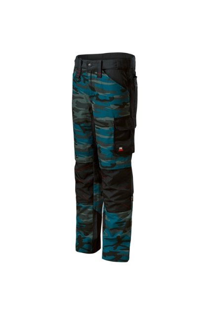 Vertex Camo Pracovní kalhoty pánské Plátnová vazba, 65 % polyester, 35 % bavlna, nešpinivá úprava CORDURA® 100 % polyamid