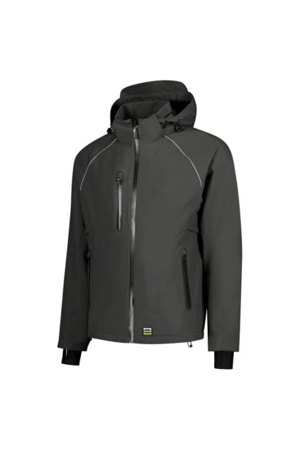 Tech Shell Bunda unisex Plátnová vazba, 100 % polyester (Barva tmavě šedá, Velikost - cisla,pismena 5XL)