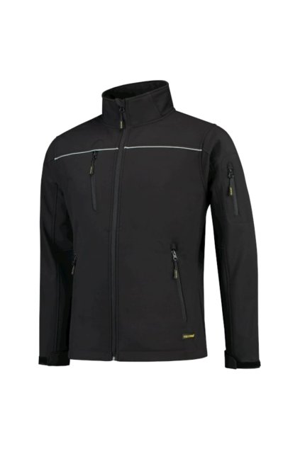 Luxury Softshell Softshellová bunda unisex Softshell, 100 % polyester + PU membrána (Barva černá, Velikost - cisla,pismena S)