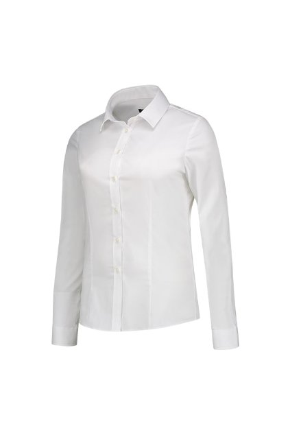 Fitted Stretch Blouse Košile dámská Popelín, 68 % bavlna, 29 % polyester, 3 % elastan