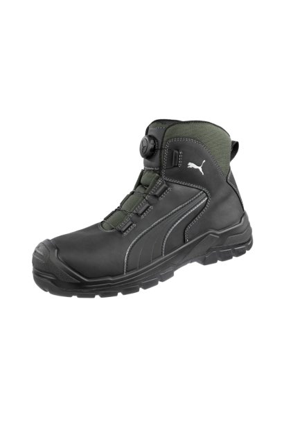 CASCADES DISC MID Kotníkové pánská Svrchní materiál - hladká voděodolná kůže, podšívka - BreathActive (Barva černá, Velikost - cisla,pismena 42)