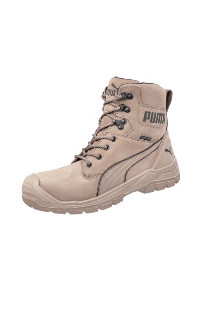 Conquest STONE HIGH Kotníkové pánská Svrchní materiál - broušená voděodolná kůže (nubuk), podšívka - BreathActive (Barva světle hnědá, Velikost - cisla,pismena 44)
