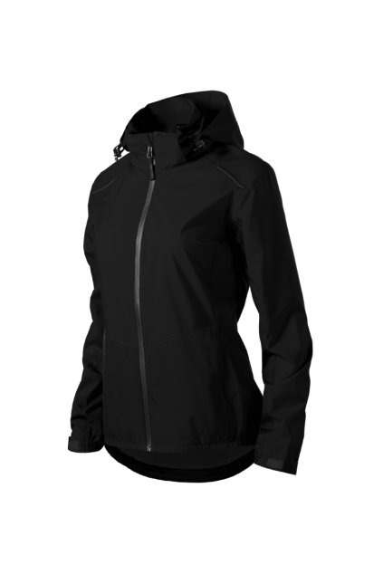 Rainbow Bunda dámská Plátnová vazba, 100 % polyester, TPU membrána, BIONIC FINISH® ECO hydrofobní úprava  podšívka: síťovina, 100 % polyester voděodolnost 5 000 mm, prodyšnost 3 000 g/m²/24 hod (Barva černá, Velikost - cisla,pismena S)