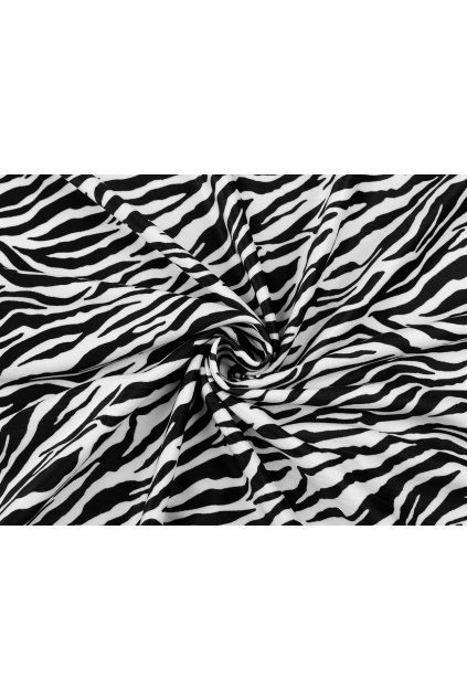 Samet imitace zvířecí kůže zebra L920068