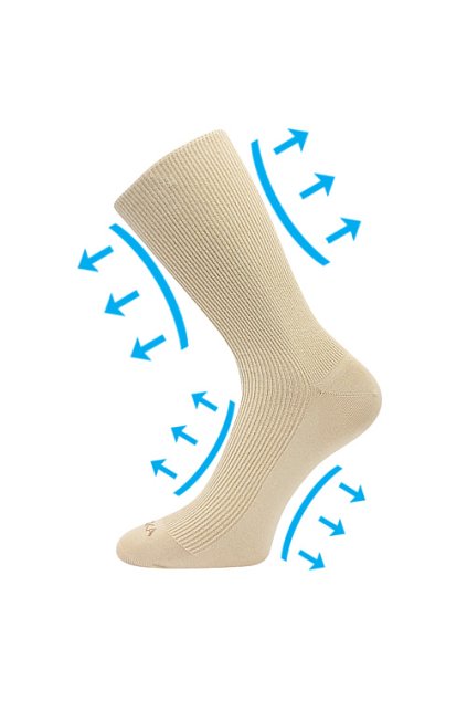 ponožky Oregan - béžová (Velikost 35-38 (23-25), 1 pár)