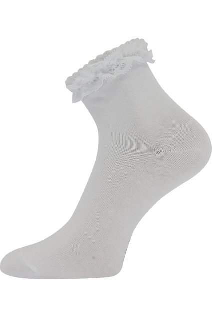 ponožky Krajik - bílá (Velikost 30-34 (20-22), 3 pár)
