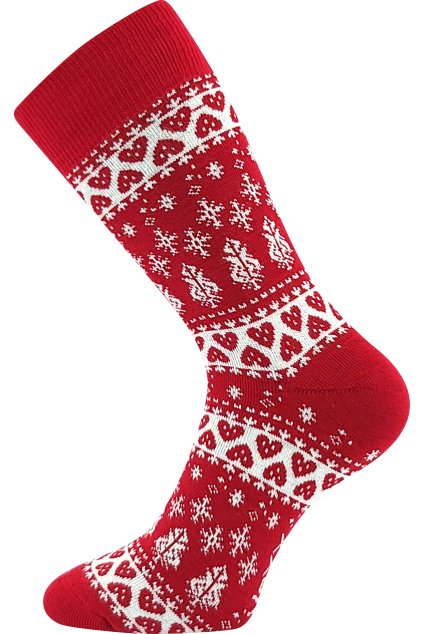 ponožky Zimona - červená (Velikost 35-38 (23-25), 1 pár)