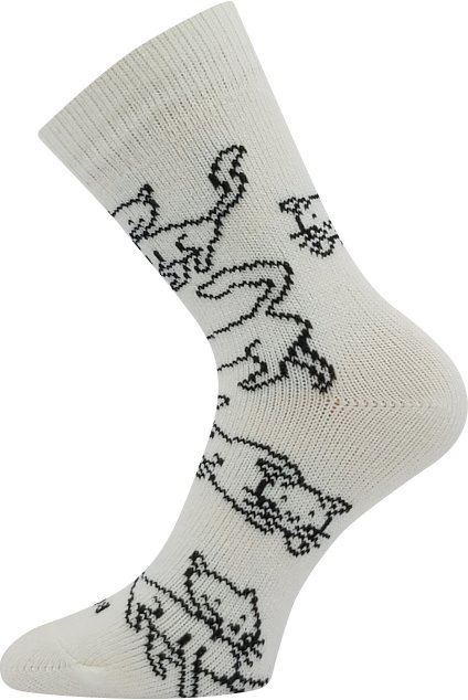 ponožky Kočkana - smetanová (Velikost 35-38 (23-25), 1 pár)