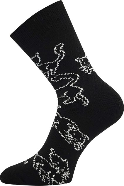 ponožky Kočkana - černá (Velikost 35-38 (23-25), 1 pár)