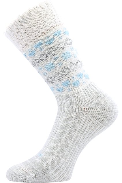 ponožky Veltra - smetanová-zelená (Velikost 35-38 (23-25), 1 pár)