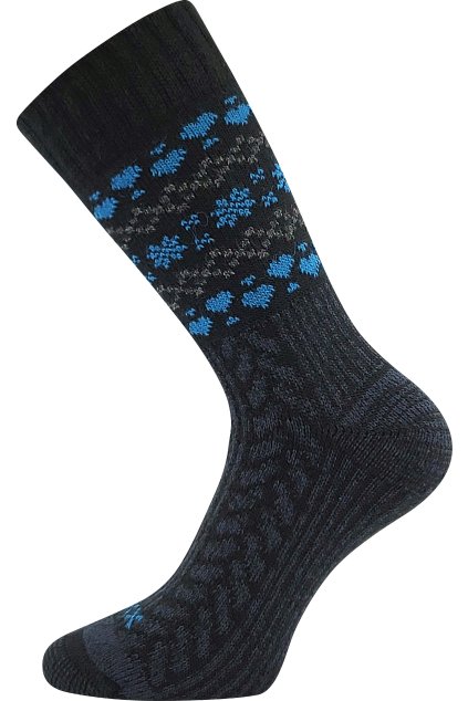 ponožky Veltra - černá-petrolejová (Velikost 35-38 (23-25), 1 pár)