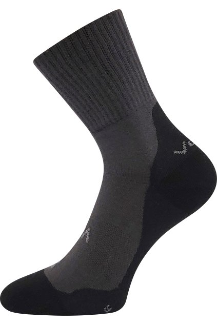 ponožky Barefootan froté - tmavě šedá (Velikost 35-38 (23-25), 3 pár)
