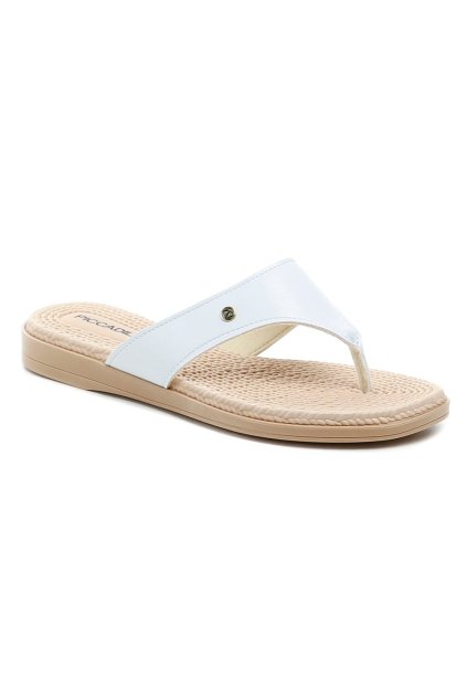 Piccadilly 513006-1 bílé dámské žabky