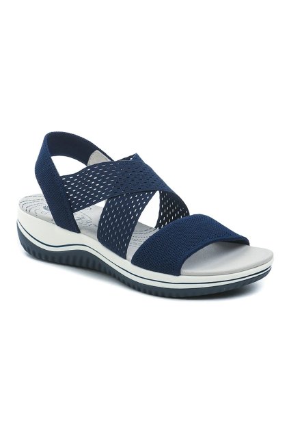 Jana 8-28768-42 navy dámské sandály šíře H