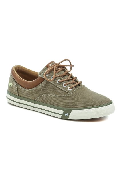 Mustang 4072-315-777 khaki pánské polobotky