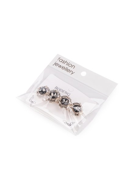 Francouzská spona do vlasů s broušenými kamínky L370358