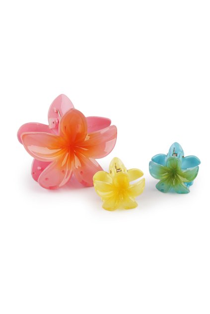 Skřipec do vlasů květ sada 2+1 ks L370445