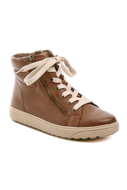 Jana 8-25269-43 cognac dámské zimní boty šíře H (Velikost 37)