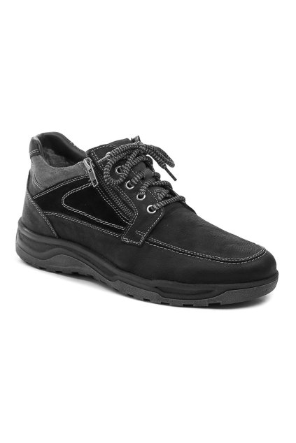 Wild W112 05 černé pánské zimní polobotky (Velikost 45)