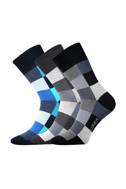 ponožky Decube - mix B (Velikost 43-46 (29-31), 3 pár)