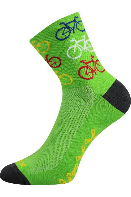ponožky Ralf X - bike zelená (Velikost 39-42 (26-28), 1 pár)
