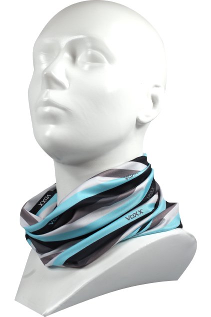 Multifunkční návlek VoXX - pruhy neon tyrkys (Velikost uni, 1 ks)