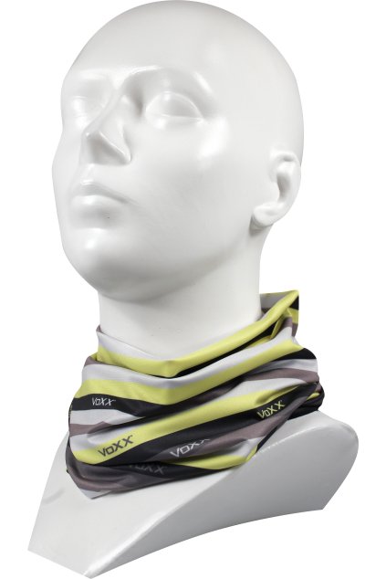 Multifunkční návlek VoXX - pruhy neon žlutá (Velikost uni, 1 ks)