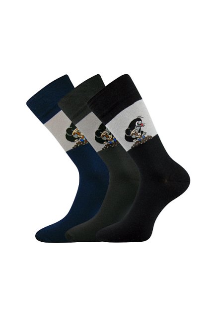 ponožky KR 111 - mix B (Velikost 39-42 (26-28), 3 pár)