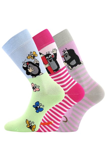 ponožky KR 111 - mix 1 (Velikost 35-38 (23-25), 3 pár)