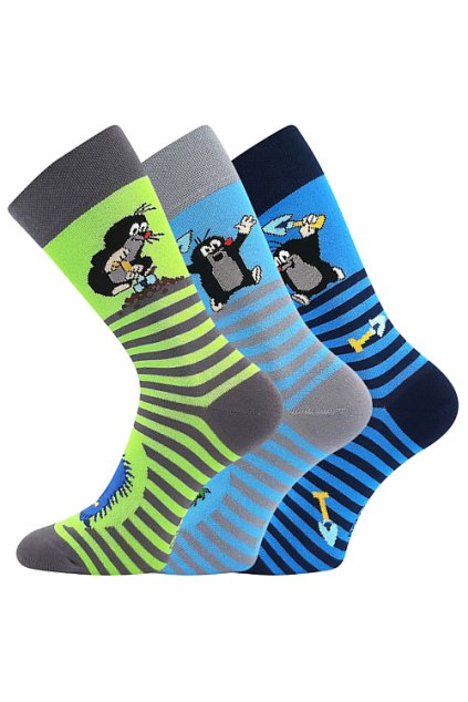 ponožky KR 111 - mix 2 (Velikost 35-38 (23-25), 3 pár)