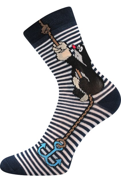 ponožky Krtek - kotva / tmavě modrá (Velikost 20-24 (14-16), 1 pár)