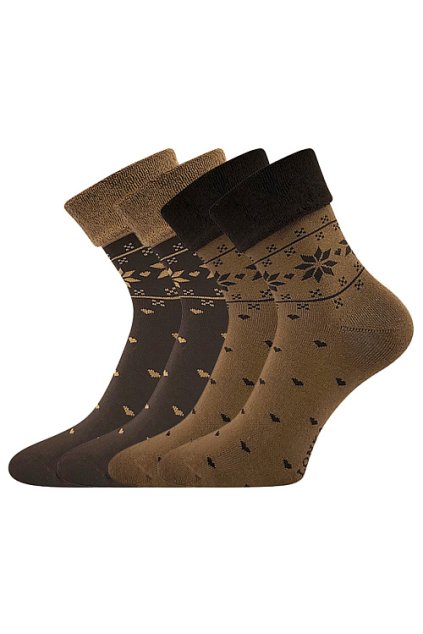 ponožky Frotana - caffee brown (Velikost 35-38 (23-25), 2 pár)
